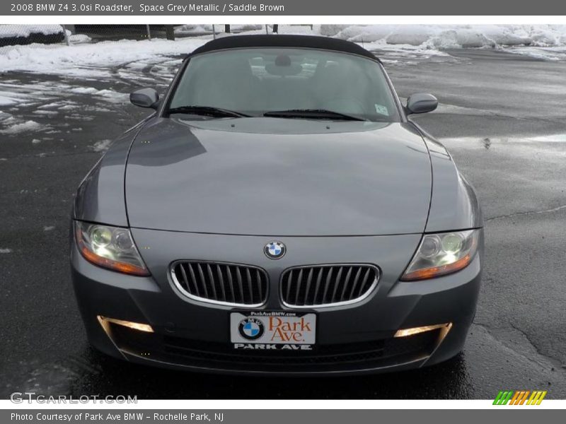 Space Grey Metallic / Saddle Brown 2008 BMW Z4 3.0si Roadster