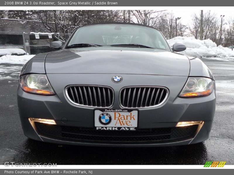 Space Grey Metallic / Saddle Brown 2008 BMW Z4 3.0si Roadster