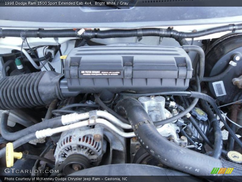 Bright White / Gray 1998 Dodge Ram 1500 Sport Extended Cab 4x4