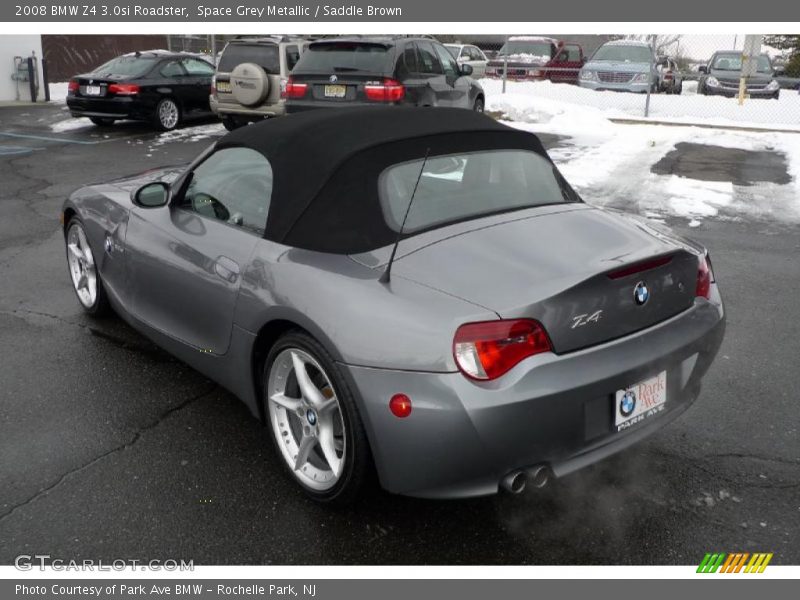 Space Grey Metallic / Saddle Brown 2008 BMW Z4 3.0si Roadster