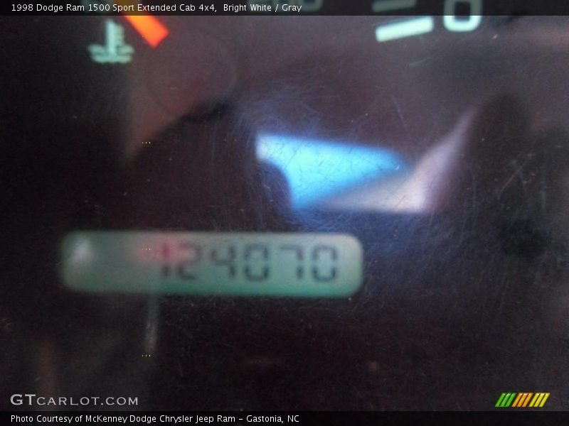 Bright White / Gray 1998 Dodge Ram 1500 Sport Extended Cab 4x4