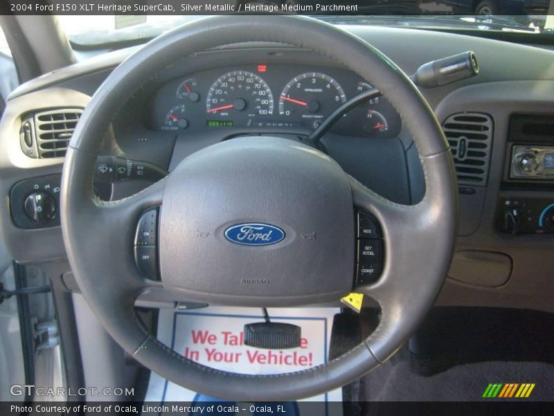 Silver Metallic / Heritage Medium Parchment 2004 Ford F150 XLT Heritage SuperCab