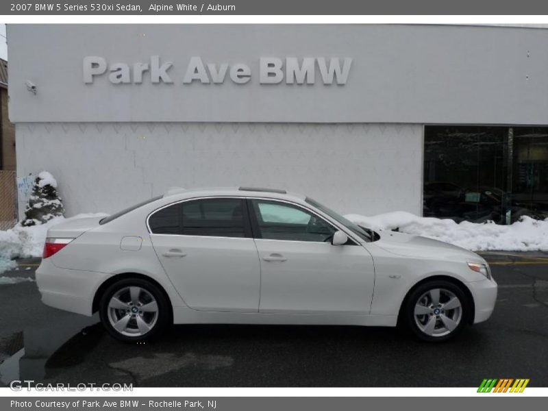 Alpine White / Auburn 2007 BMW 5 Series 530xi Sedan