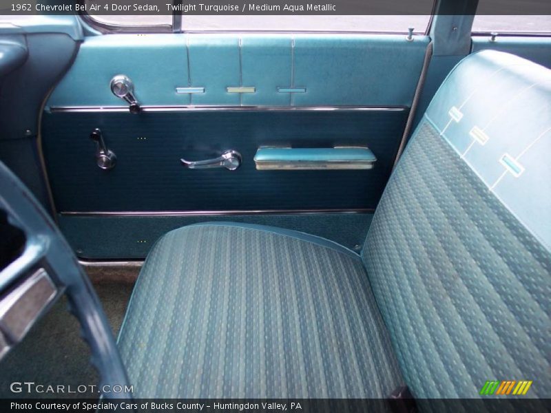 Twilight Turquoise / Medium Aqua Metallic 1962 Chevrolet Bel Air 4 Door Sedan