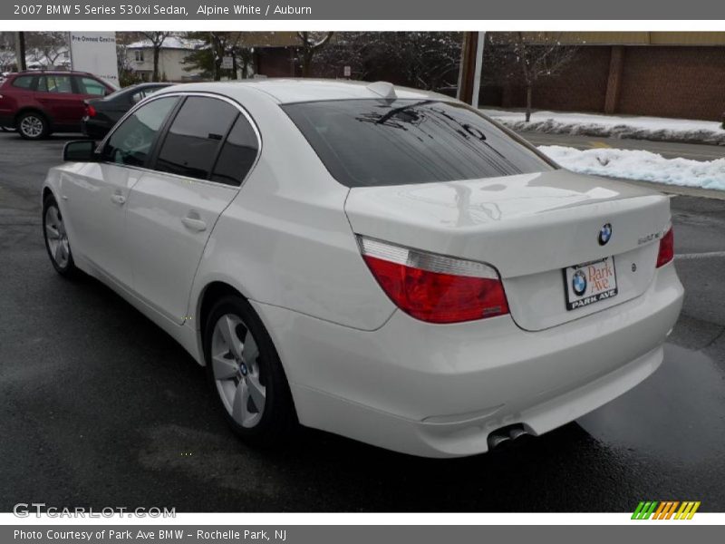 Alpine White / Auburn 2007 BMW 5 Series 530xi Sedan