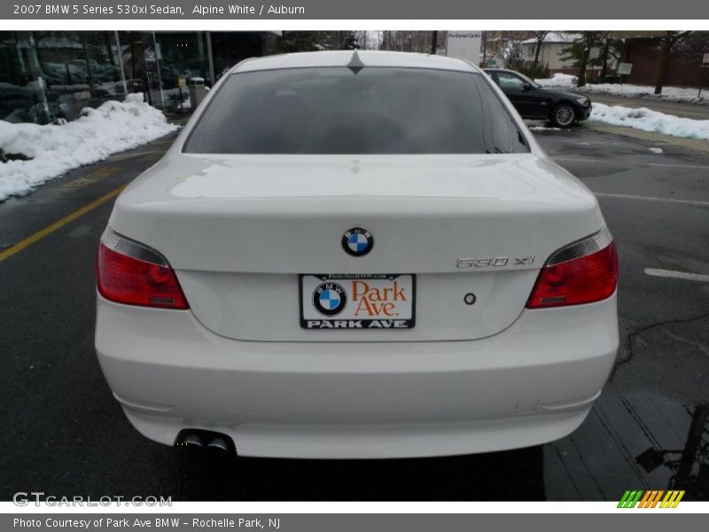 Alpine White / Auburn 2007 BMW 5 Series 530xi Sedan