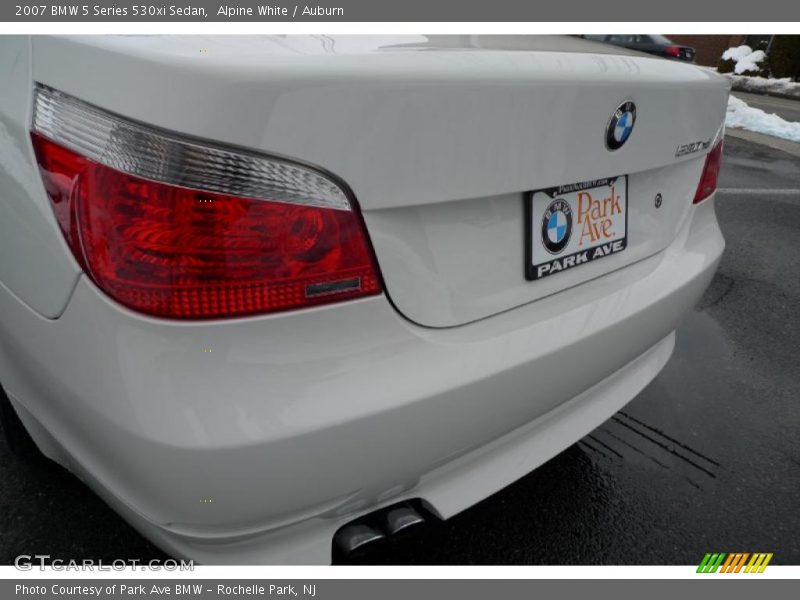 Alpine White / Auburn 2007 BMW 5 Series 530xi Sedan