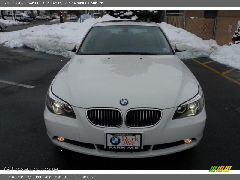 Alpine White / Auburn 2007 BMW 5 Series 530xi Sedan