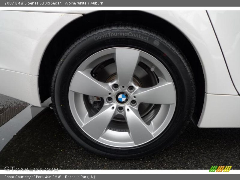 Alpine White / Auburn 2007 BMW 5 Series 530xi Sedan