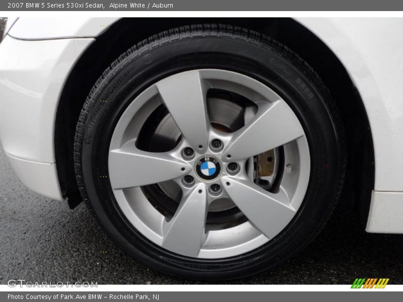 Alpine White / Auburn 2007 BMW 5 Series 530xi Sedan