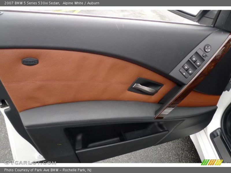 Alpine White / Auburn 2007 BMW 5 Series 530xi Sedan