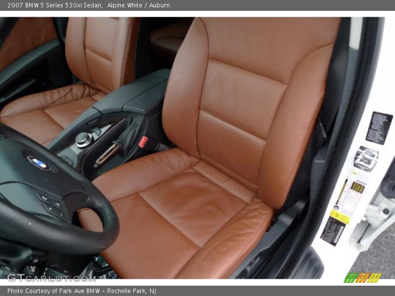 Alpine White / Auburn 2007 BMW 5 Series 530xi Sedan