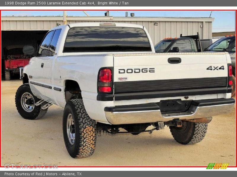 Bright White / Tan 1998 Dodge Ram 2500 Laramie Extended Cab 4x4