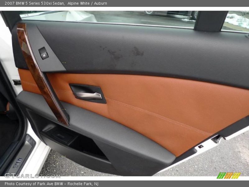 Alpine White / Auburn 2007 BMW 5 Series 530xi Sedan