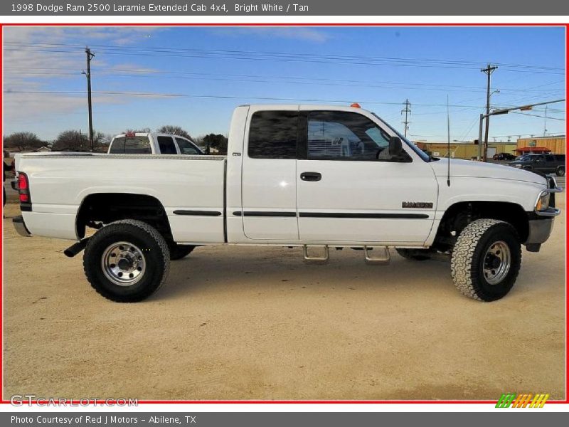 Bright White / Tan 1998 Dodge Ram 2500 Laramie Extended Cab 4x4
