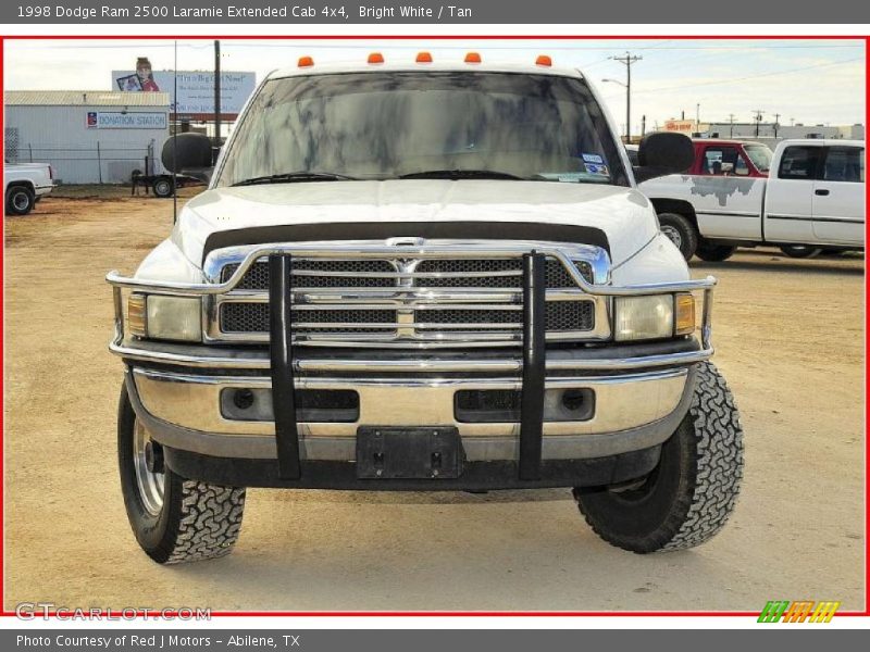 Bright White / Tan 1998 Dodge Ram 2500 Laramie Extended Cab 4x4