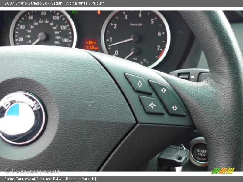 Alpine White / Auburn 2007 BMW 5 Series 530xi Sedan