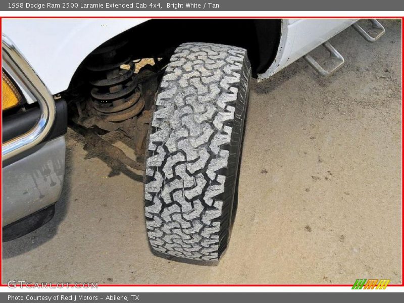 Bright White / Tan 1998 Dodge Ram 2500 Laramie Extended Cab 4x4