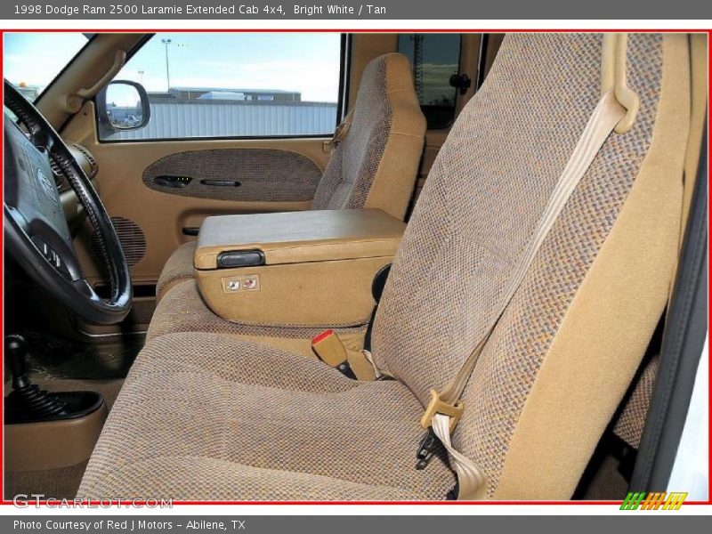 Bright White / Tan 1998 Dodge Ram 2500 Laramie Extended Cab 4x4