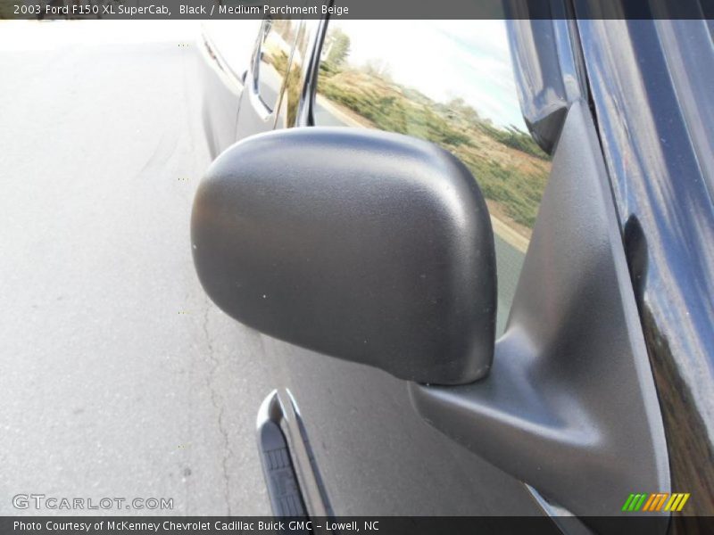 Black / Medium Parchment Beige 2003 Ford F150 XL SuperCab