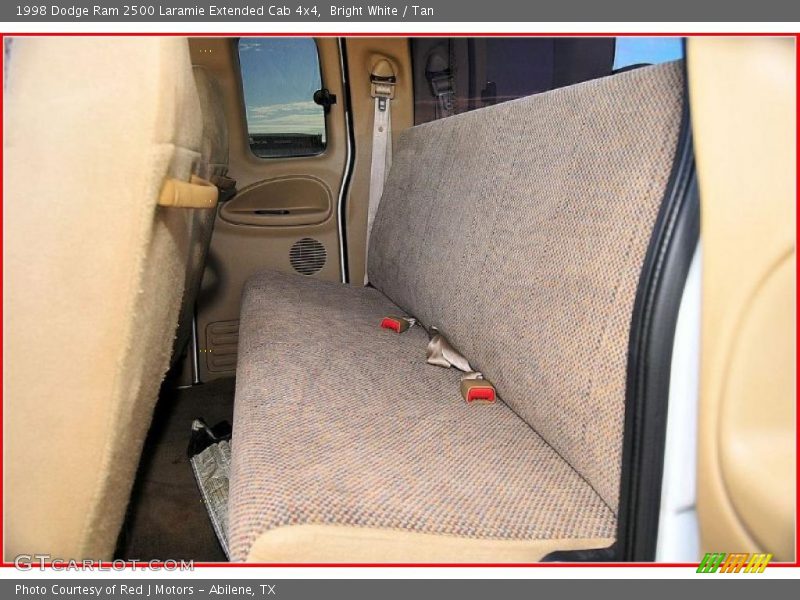 Bright White / Tan 1998 Dodge Ram 2500 Laramie Extended Cab 4x4