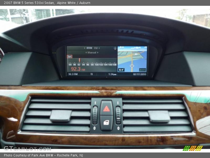Alpine White / Auburn 2007 BMW 5 Series 530xi Sedan