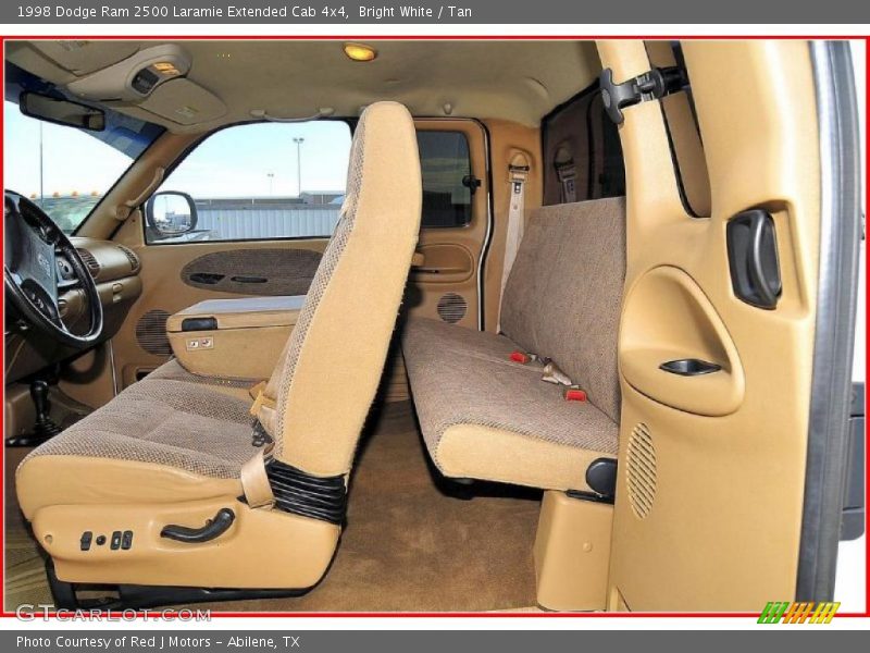 Bright White / Tan 1998 Dodge Ram 2500 Laramie Extended Cab 4x4