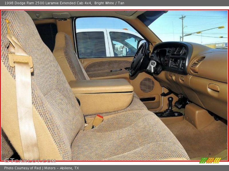Bright White / Tan 1998 Dodge Ram 2500 Laramie Extended Cab 4x4