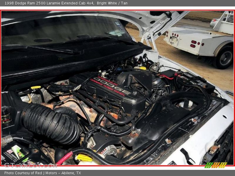 Bright White / Tan 1998 Dodge Ram 2500 Laramie Extended Cab 4x4