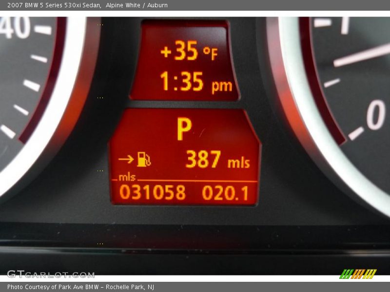 Alpine White / Auburn 2007 BMW 5 Series 530xi Sedan