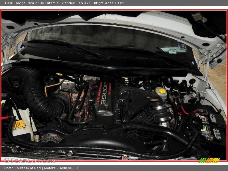 Bright White / Tan 1998 Dodge Ram 2500 Laramie Extended Cab 4x4