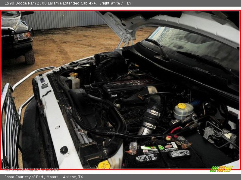 Bright White / Tan 1998 Dodge Ram 2500 Laramie Extended Cab 4x4