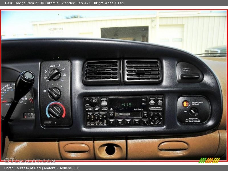 Bright White / Tan 1998 Dodge Ram 2500 Laramie Extended Cab 4x4