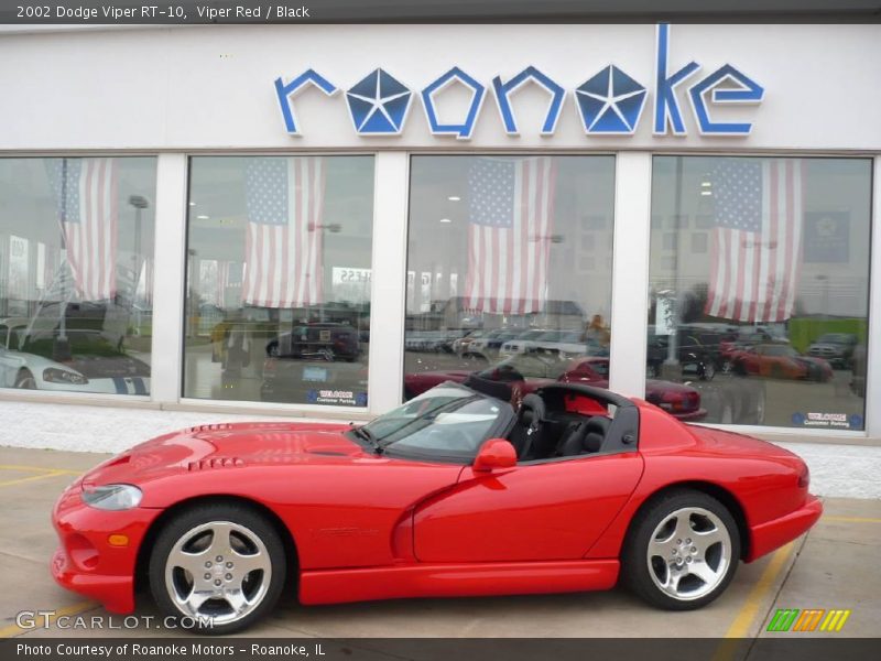 Viper Red / Black 2002 Dodge Viper RT-10