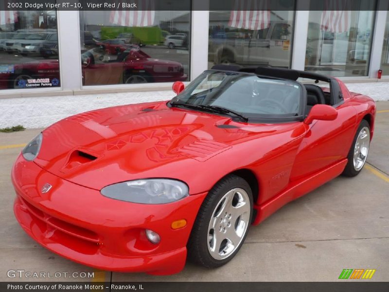 Viper Red / Black 2002 Dodge Viper RT-10