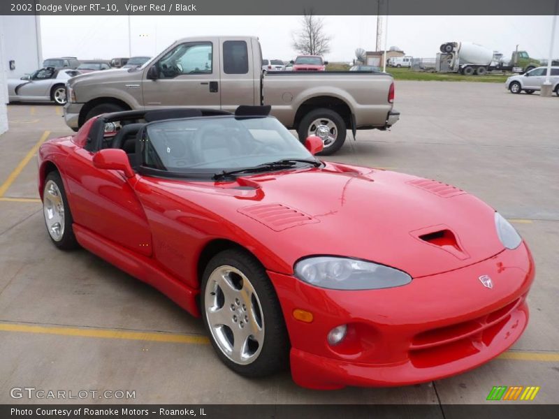 Viper Red / Black 2002 Dodge Viper RT-10