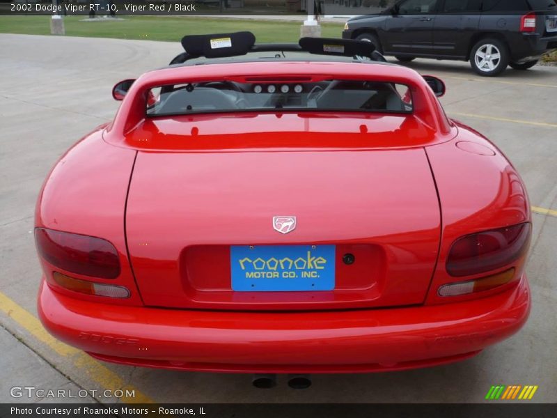 Viper Red / Black 2002 Dodge Viper RT-10