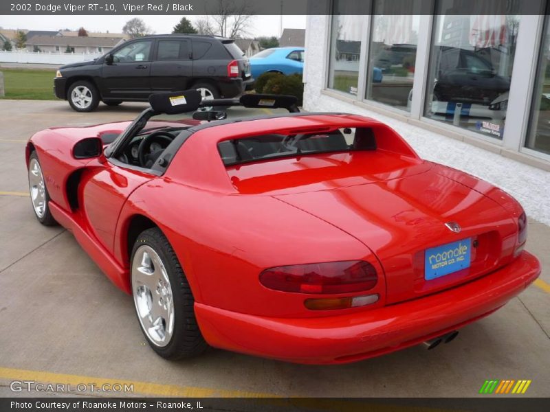 Viper Red / Black 2002 Dodge Viper RT-10
