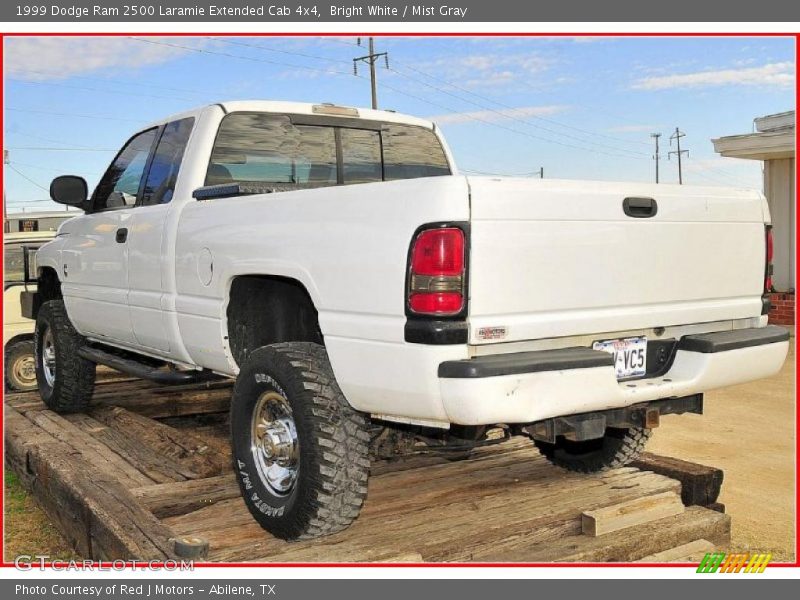 Bright White / Mist Gray 1999 Dodge Ram 2500 Laramie Extended Cab 4x4