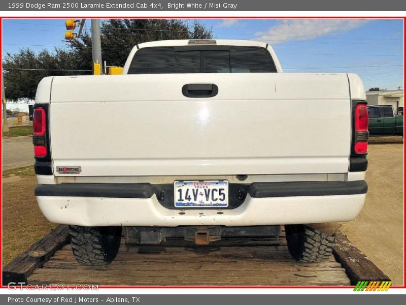 Bright White / Mist Gray 1999 Dodge Ram 2500 Laramie Extended Cab 4x4