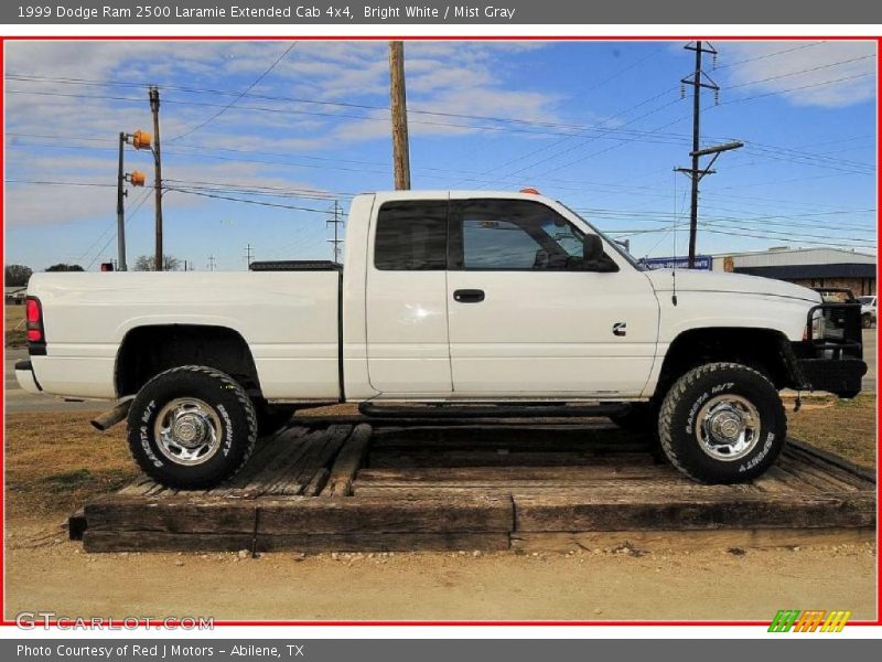 Bright White / Mist Gray 1999 Dodge Ram 2500 Laramie Extended Cab 4x4