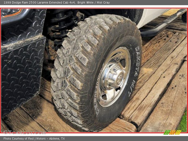 Bright White / Mist Gray 1999 Dodge Ram 2500 Laramie Extended Cab 4x4