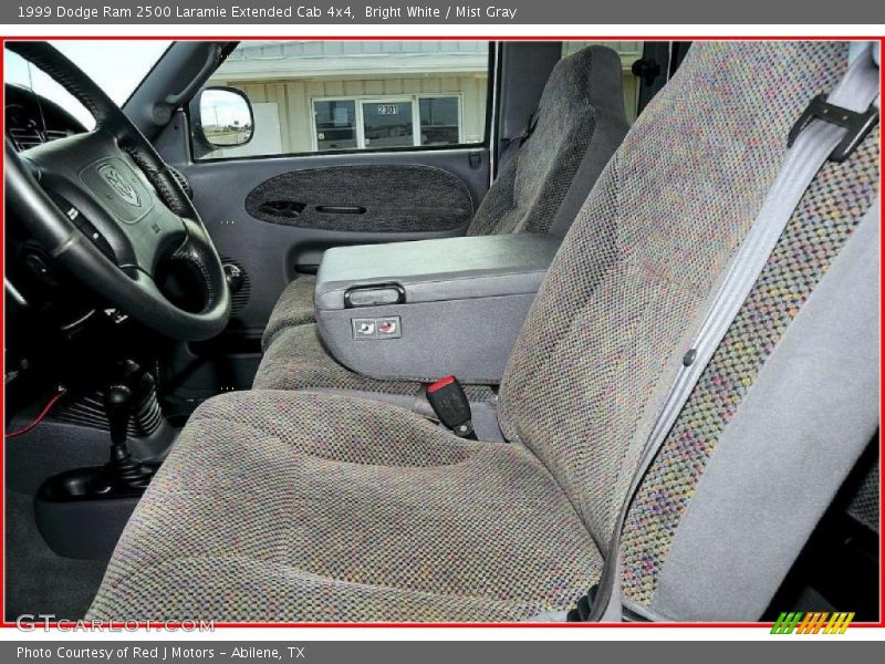 Bright White / Mist Gray 1999 Dodge Ram 2500 Laramie Extended Cab 4x4