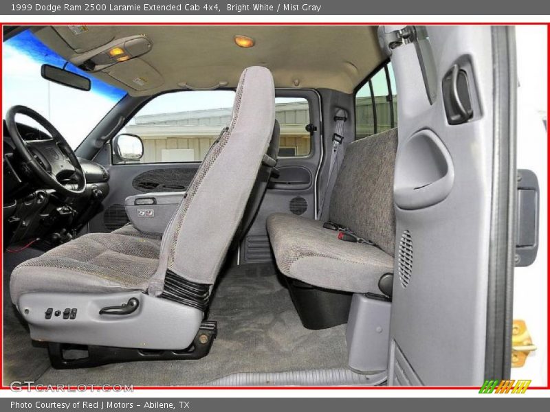 Bright White / Mist Gray 1999 Dodge Ram 2500 Laramie Extended Cab 4x4