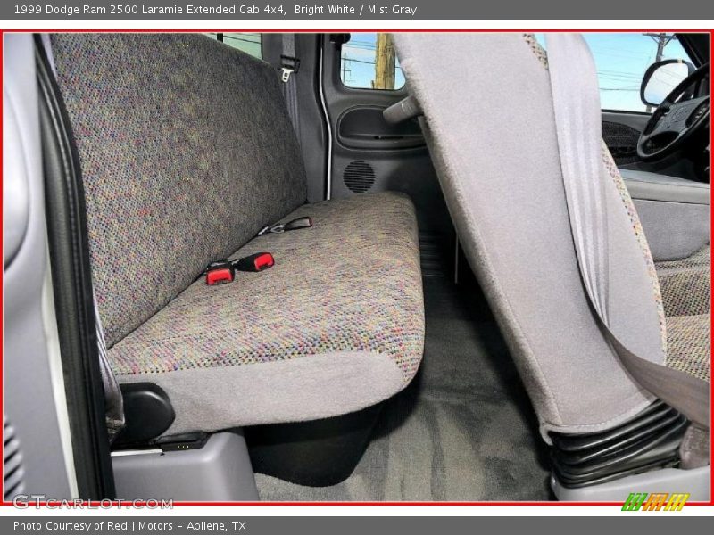 Bright White / Mist Gray 1999 Dodge Ram 2500 Laramie Extended Cab 4x4