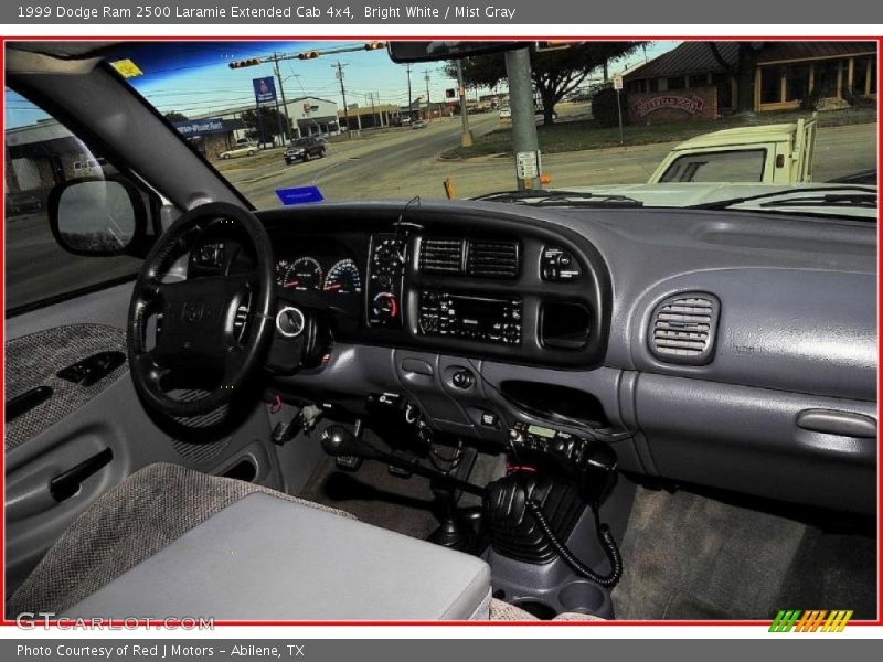 Bright White / Mist Gray 1999 Dodge Ram 2500 Laramie Extended Cab 4x4