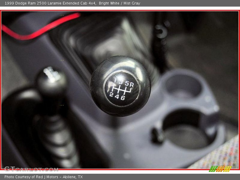 Bright White / Mist Gray 1999 Dodge Ram 2500 Laramie Extended Cab 4x4