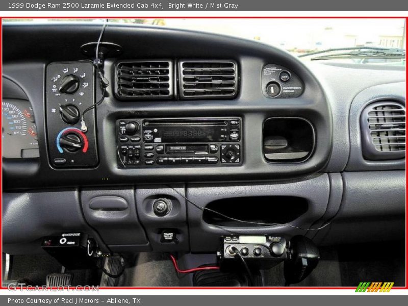 Bright White / Mist Gray 1999 Dodge Ram 2500 Laramie Extended Cab 4x4