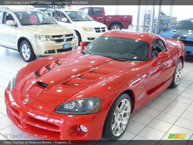 Viper Red / Black/Black 2008 Dodge Viper SRT-10 Coupe