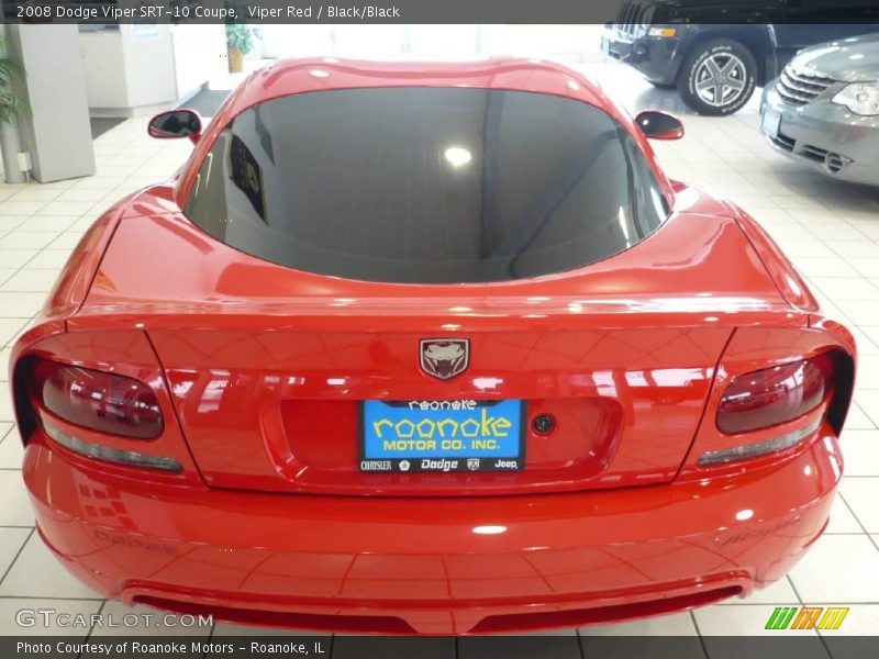 Viper Red / Black/Black 2008 Dodge Viper SRT-10 Coupe